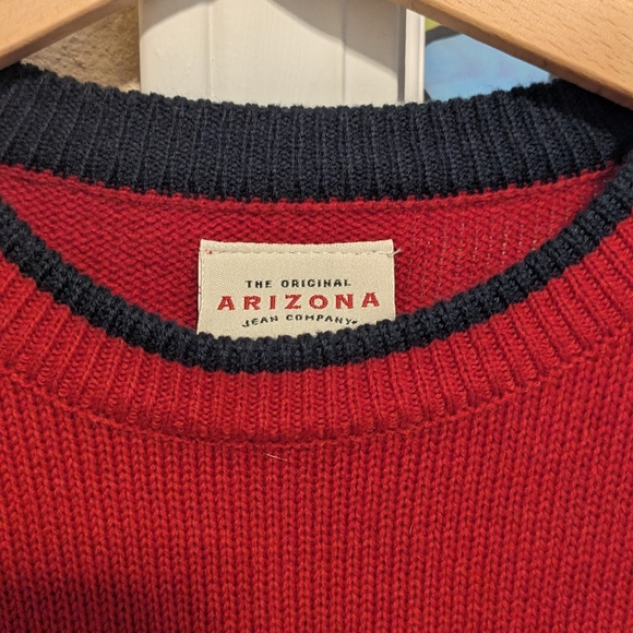 Arizona boy's large sweater pullover royal red - Picture 2 of 4
